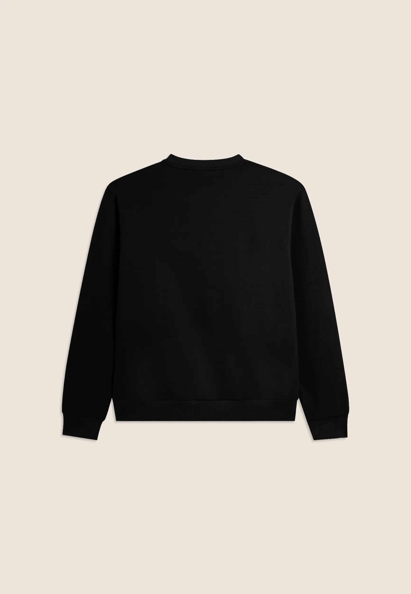 Sweat-shirt à col rond en molleton de coton Baby avec poche zippée 5/6