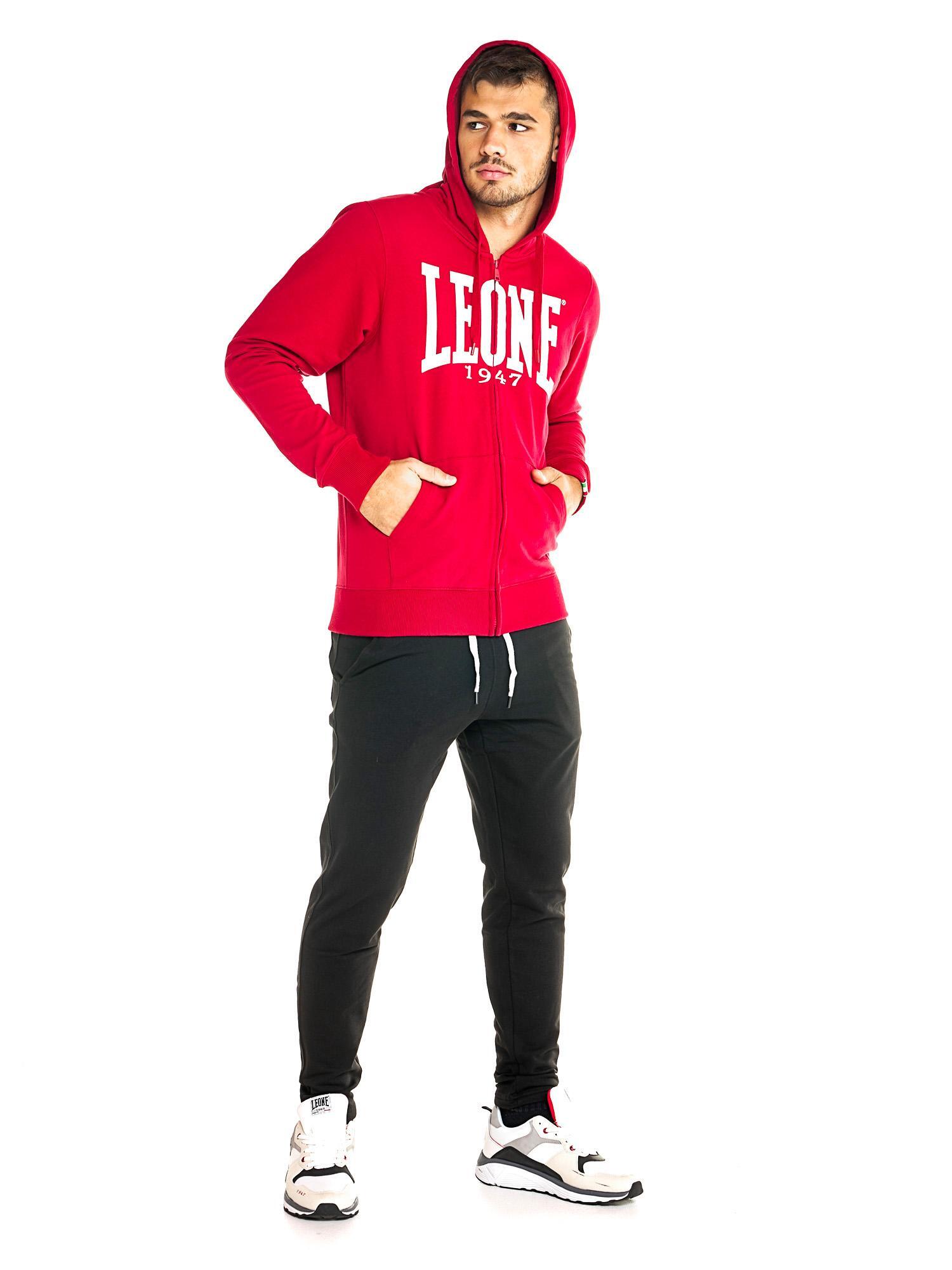 Felpa da uomo con cappuccio e zip Leone 1947 Apparel 3/8