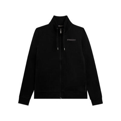 Felpa Comfort Fit Collo Alto con Zip e Logo FREDDY