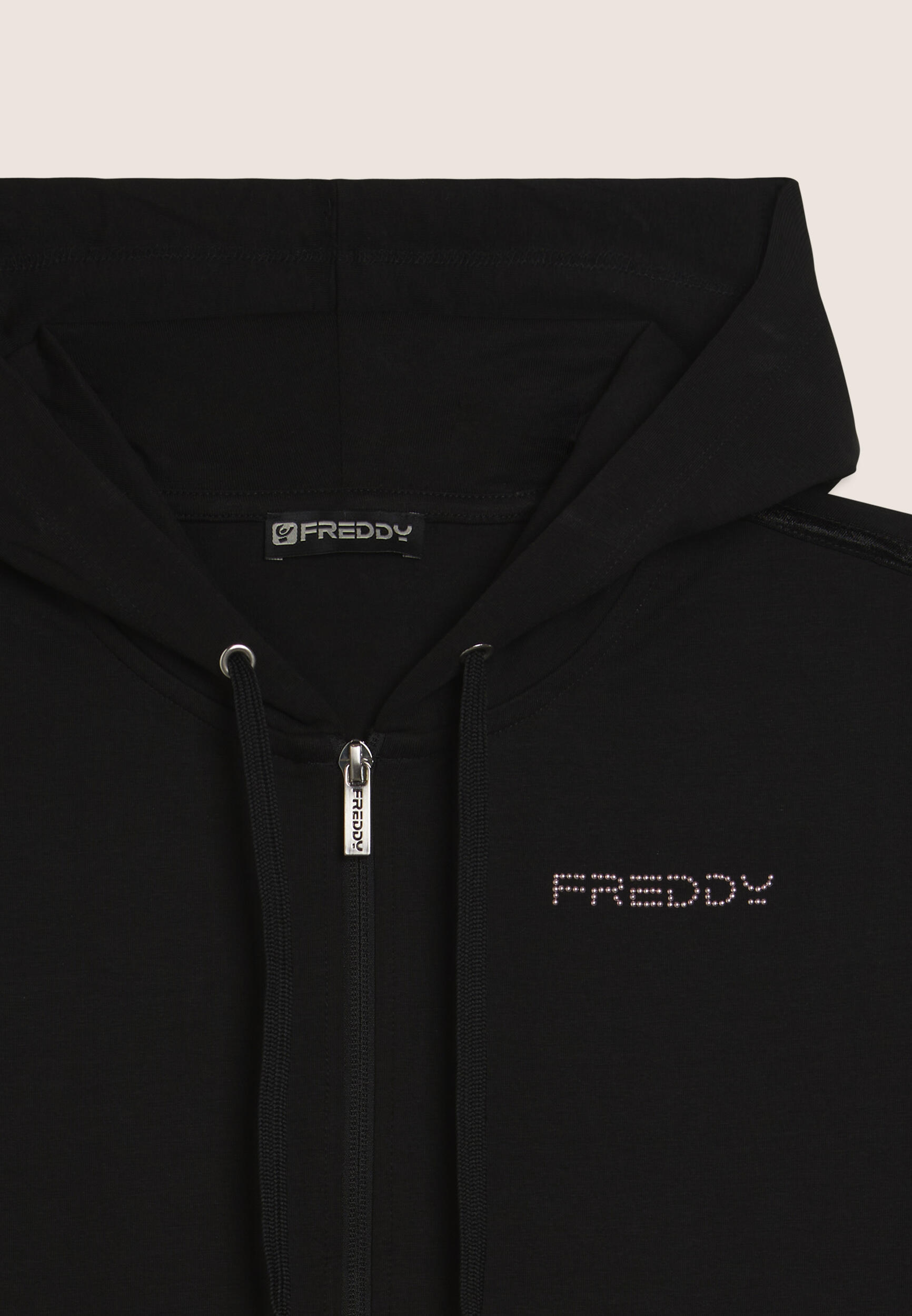Sweat-shirt avec fermeture zippée et capuche et logo FREDDY 7/7