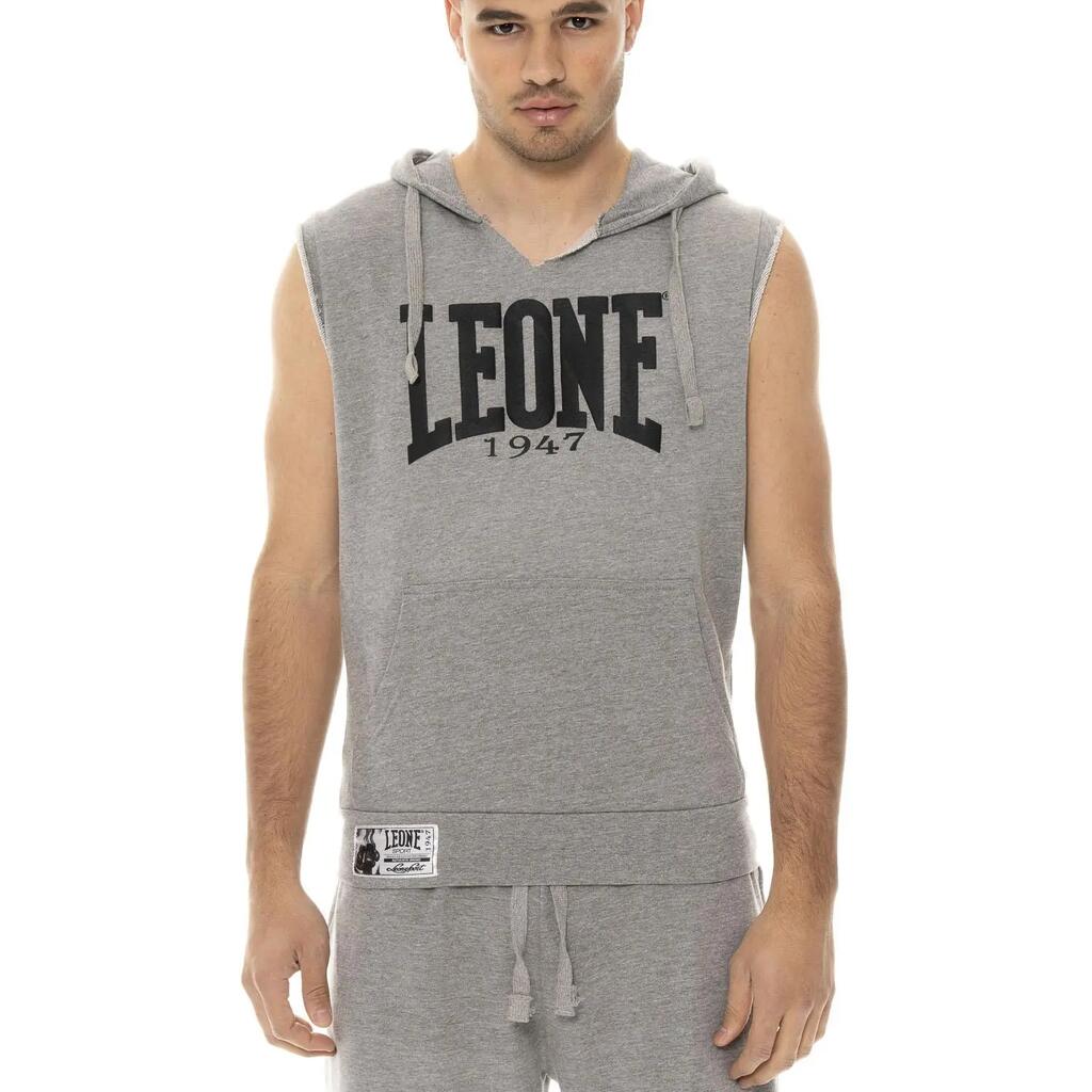 Leone 1947 Apparel sleeveless hoodie with boxing print. For the gym.
