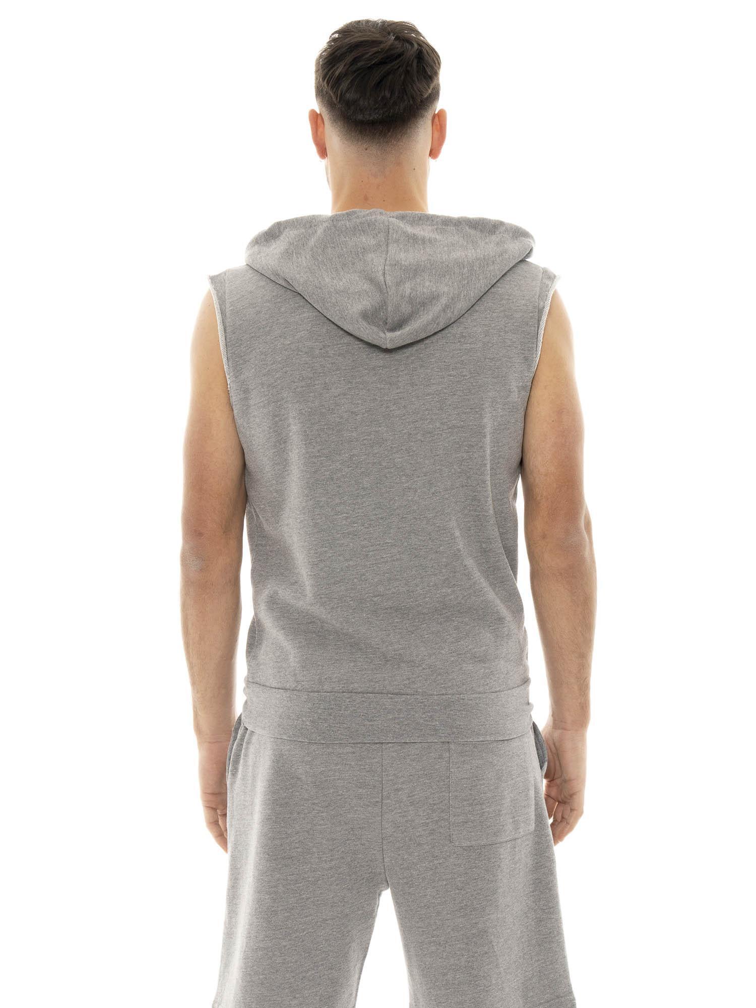 Ärmelloser Hoodie von Leone 1947 Apparel mit Boxmotiv. Fürs Fitnessstudio. 4/5
