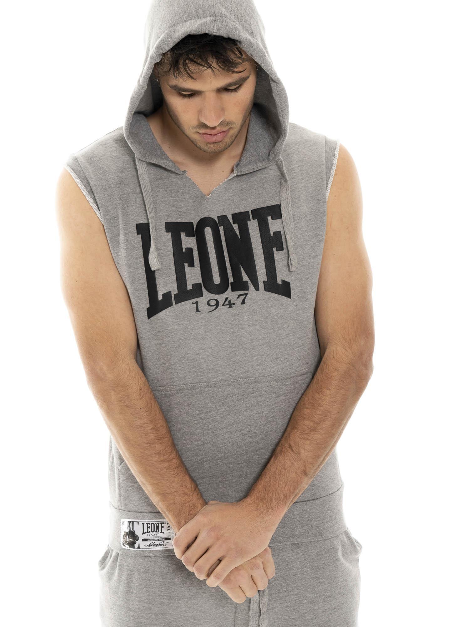 Ärmelloser Hoodie von Leone 1947 Apparel mit Boxmotiv. Fürs Fitnessstudio. 5/5
