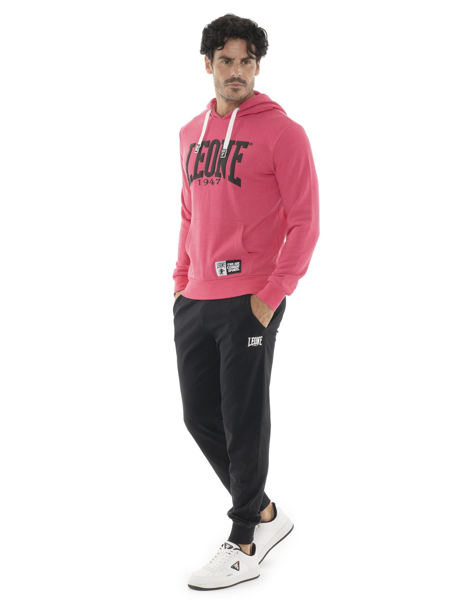 Felpa da uomo in cotone non garzato con cappuccio Leone Summer Vibes 2/5