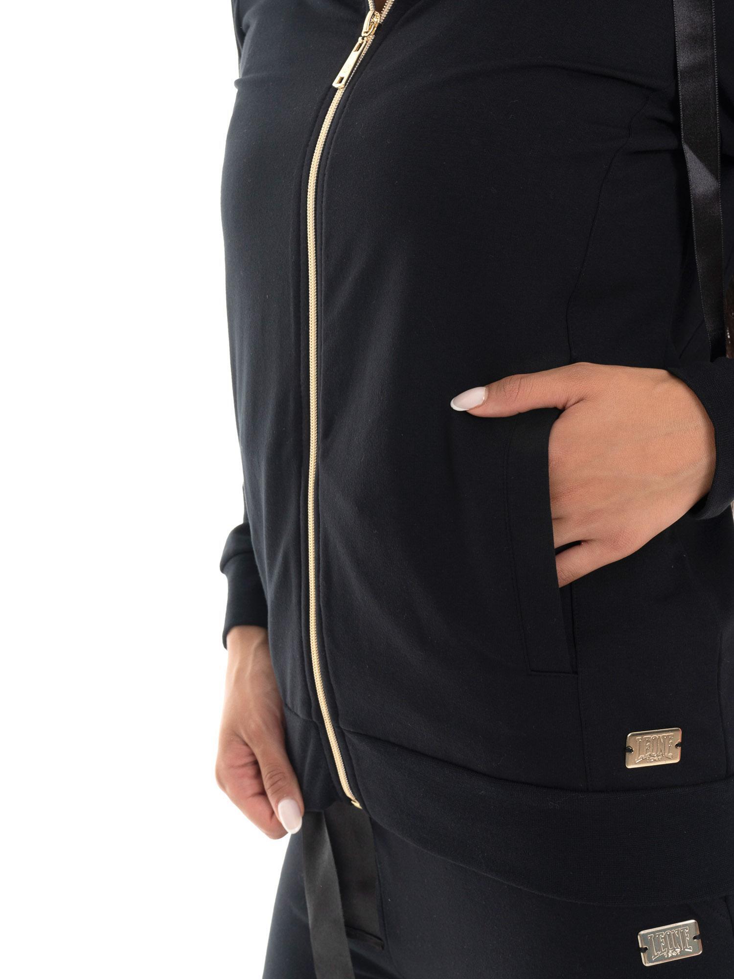 Sudadera mujer Leone 1947 Apparel cuello alto cremallera completa invierno 3/7