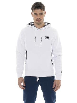 Heren winter hoodie met trekkoord en klein Leone 1947 Soft Basic logo.