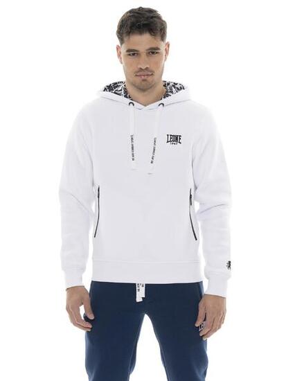 Felpe invernale uomo con cappuccio pull on logo piccolo Leone 1947 Soft Basic