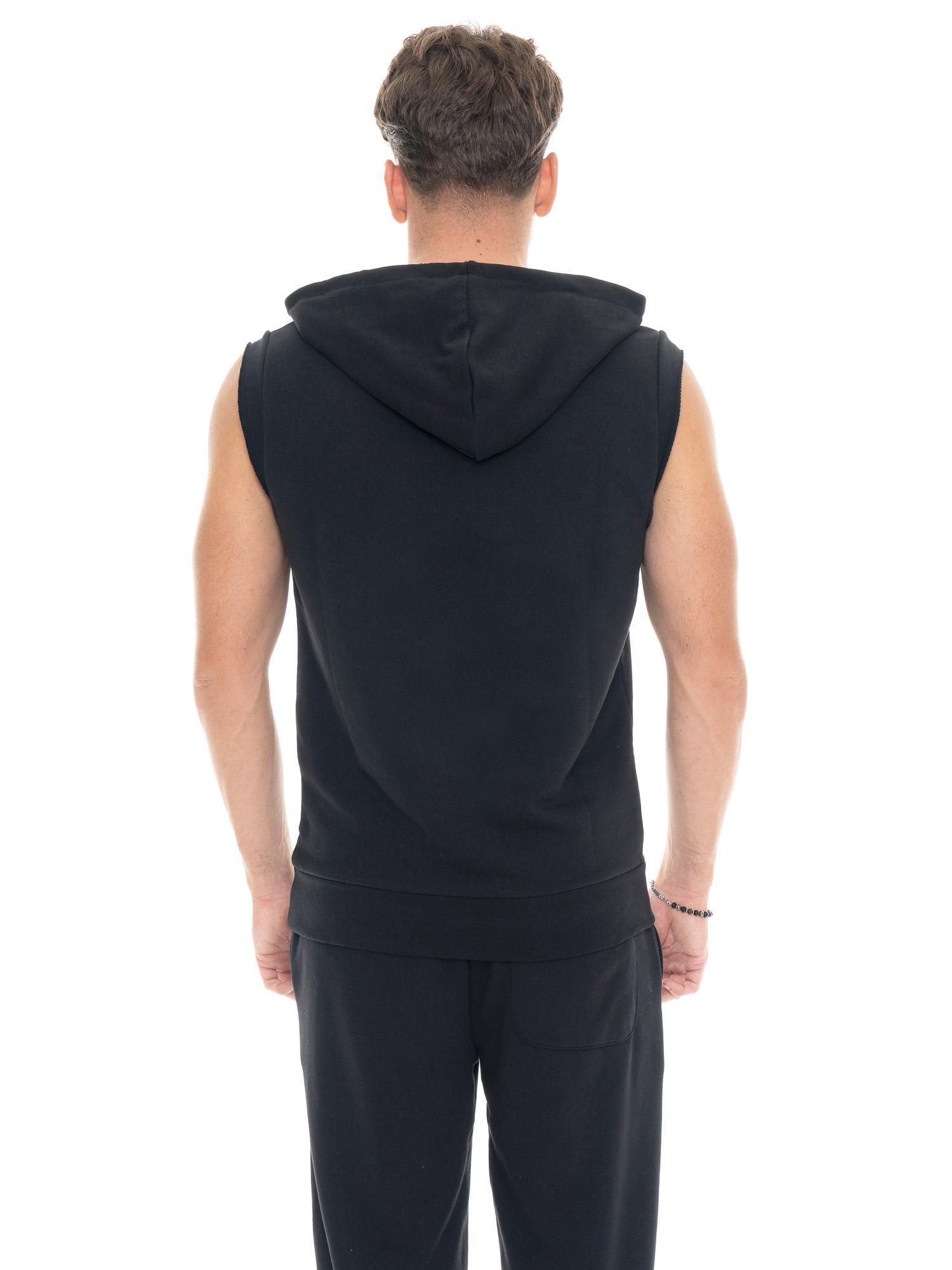 Ärmelloser Hoodie von Leone 1947 Apparel mit Boxmotiv. Fürs Fitnessstudio. 4/5