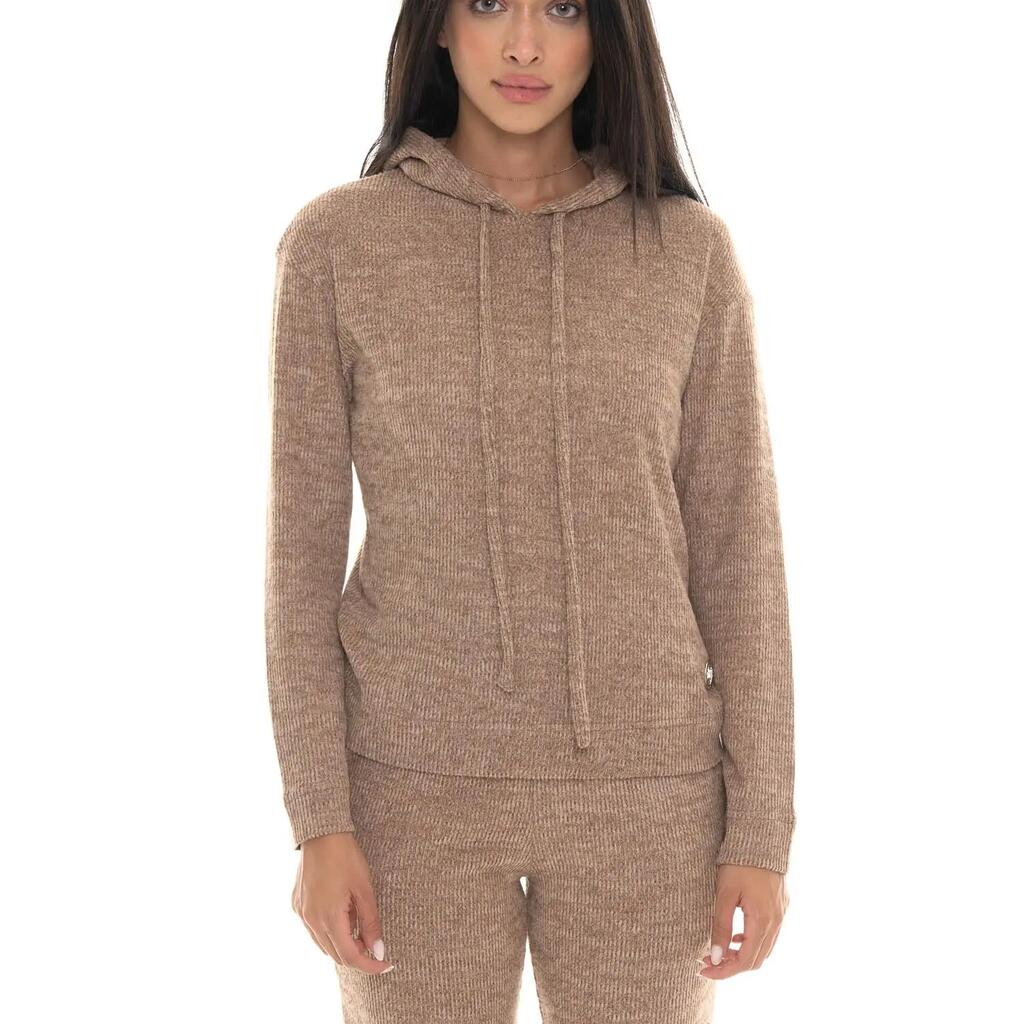 Leone 1947 Warm Touch Women's Ribbed Pull-On Winter Hoodie