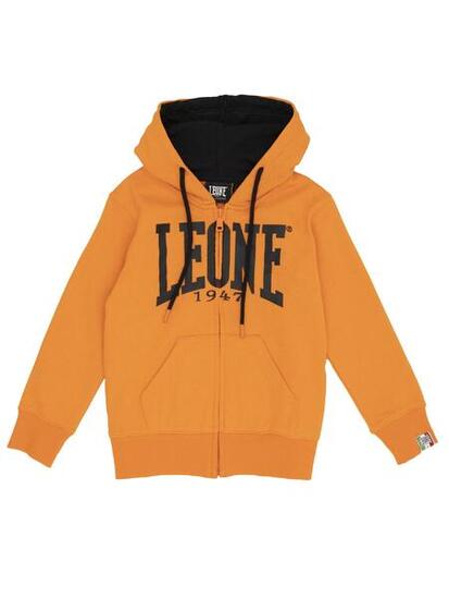Sweat à capuche enfant Basic Leone avec fermeture éclair complète
