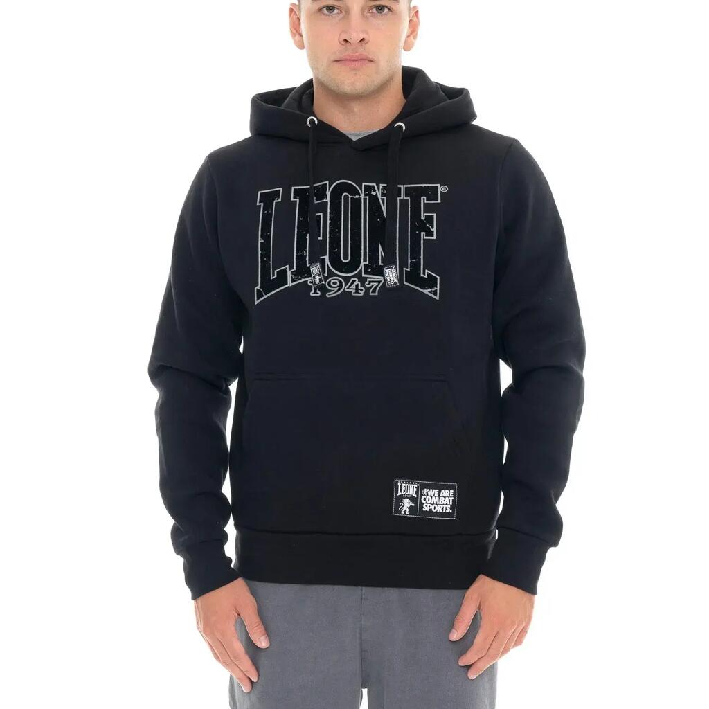 Men's winter pull-on hoodie with flock print, Leone 1947 New Era