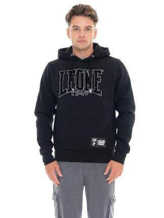 Heren winter hoodie met fluweelprint, Leone 1947 New Era