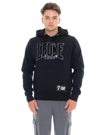 Heren winter hoodie met fluweelprint, Leone 1947 New Era