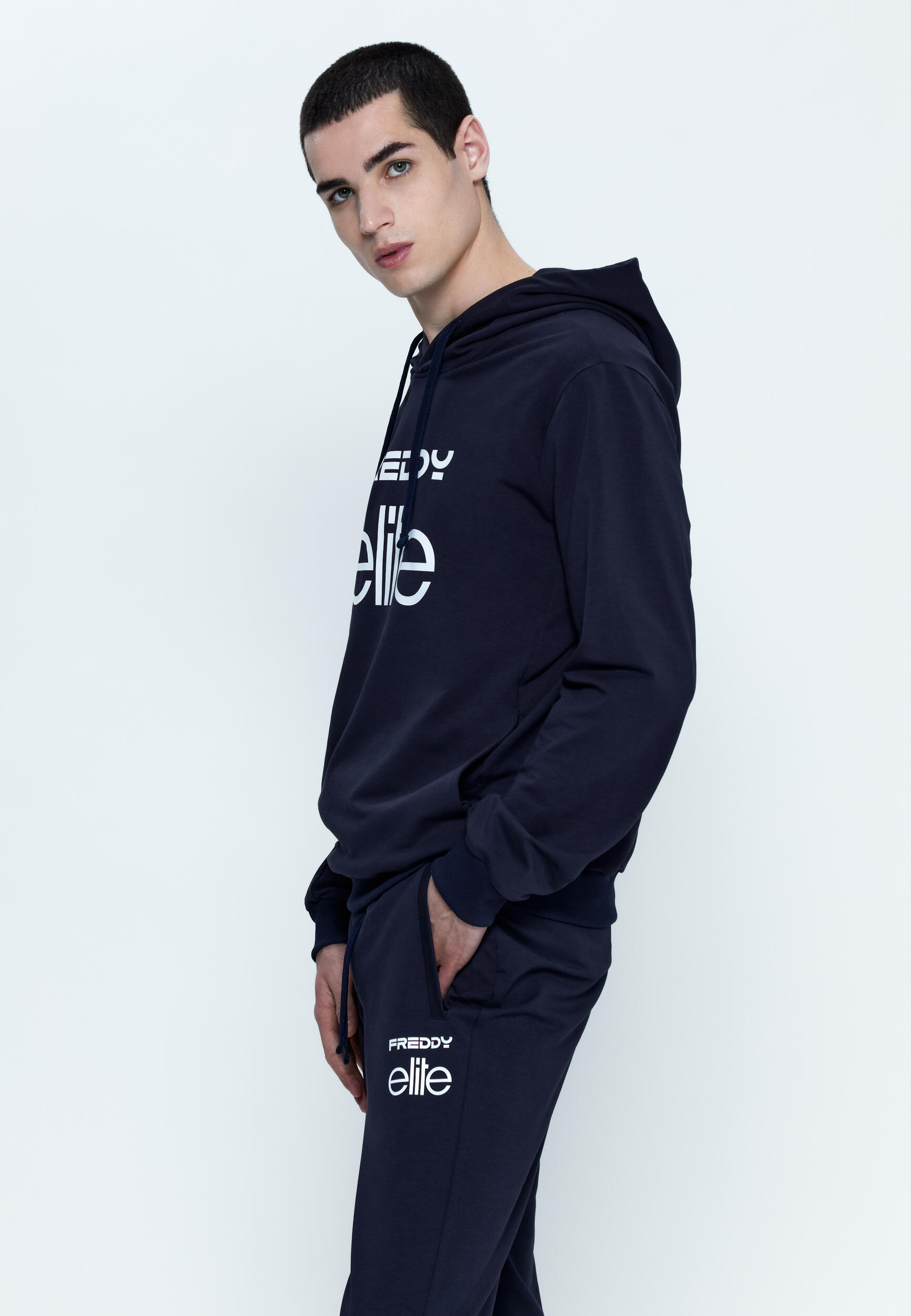 Sweat-shirt avec capuche pour hommes Elite x Freddy 4/5