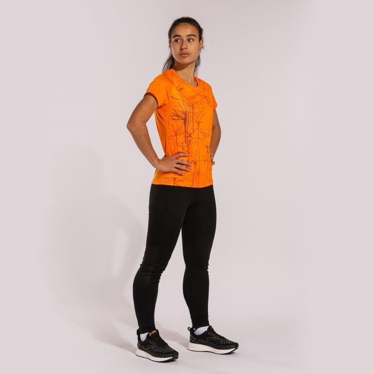 Camiseta Manga Corta Running Mujer Joma Elite IX Naranja 6/6