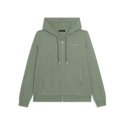 Sweat-shirt avec fermeture zippée et capuche et logo FREDDY