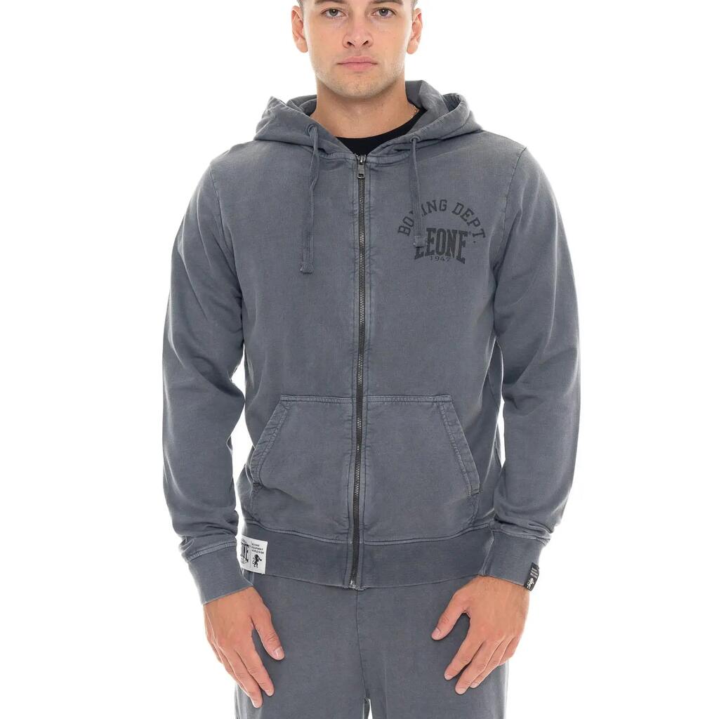 Men's winter zip-up hoodie, Leone 1947 Vintage Dept