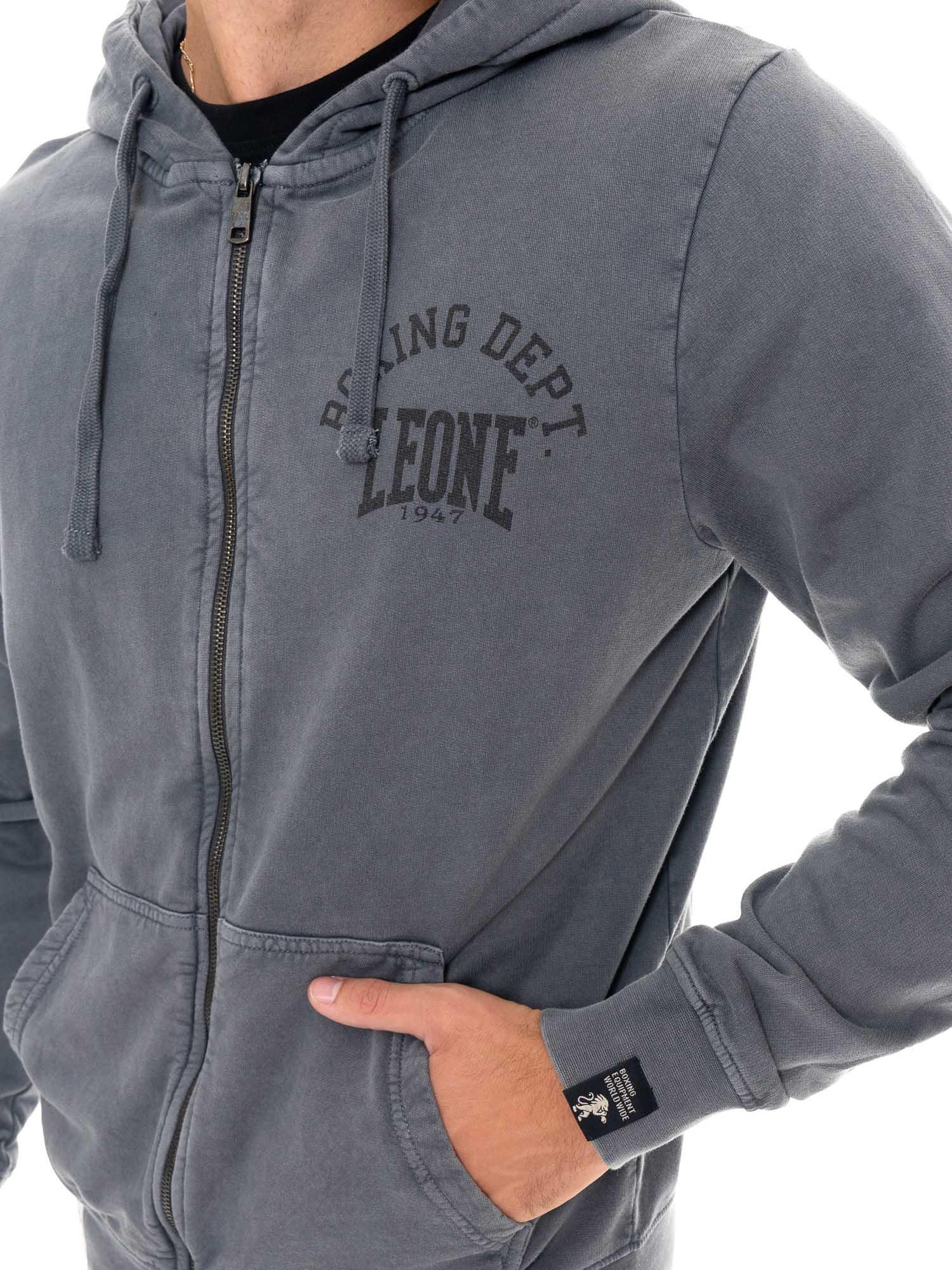 Heren winter hoodie met rits, Leone 1947 Vintage Dept 3/5