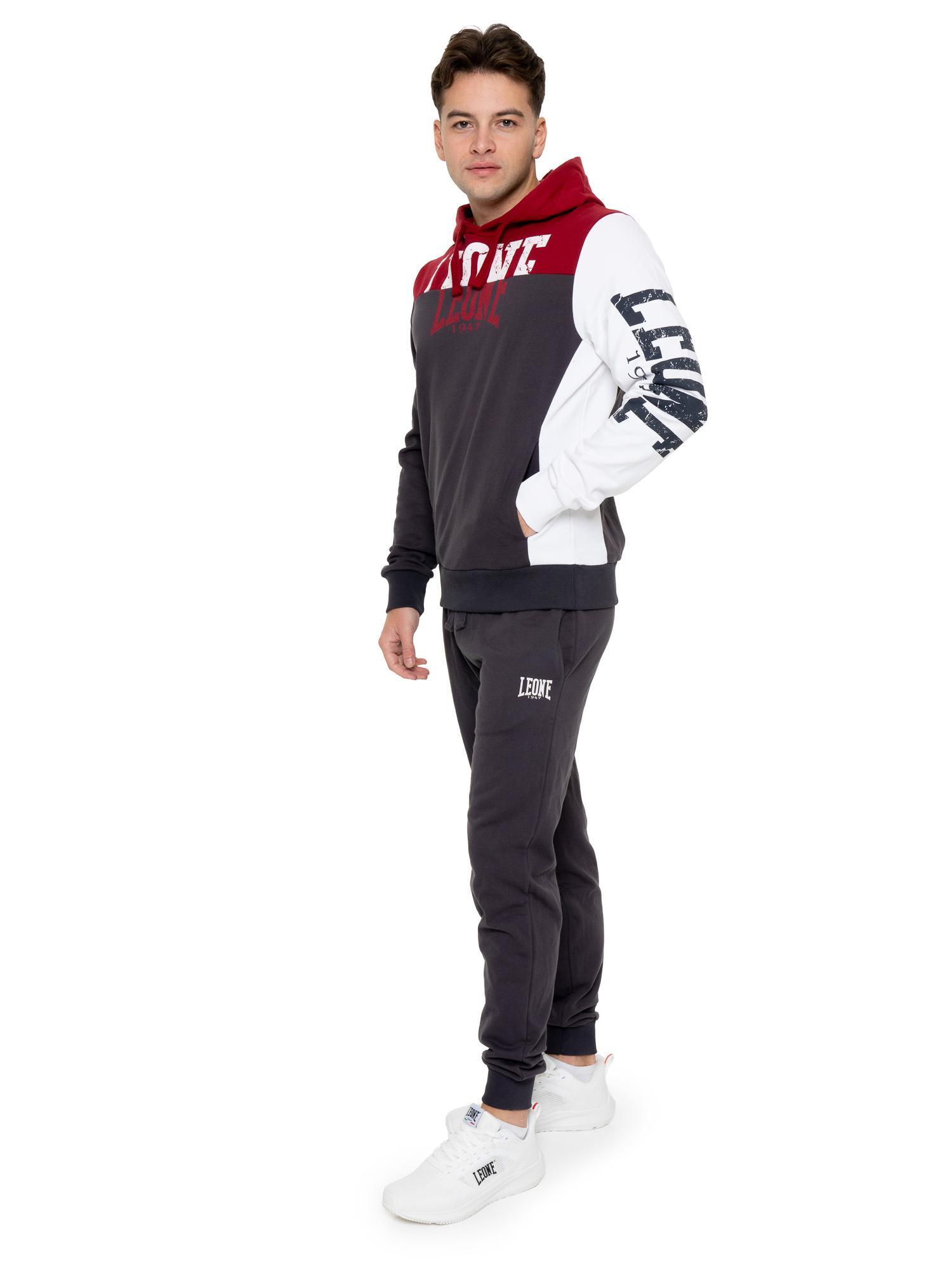 Hoodie Herren Leone 1947 Apparel Color Block Kapuze Logo 2/5