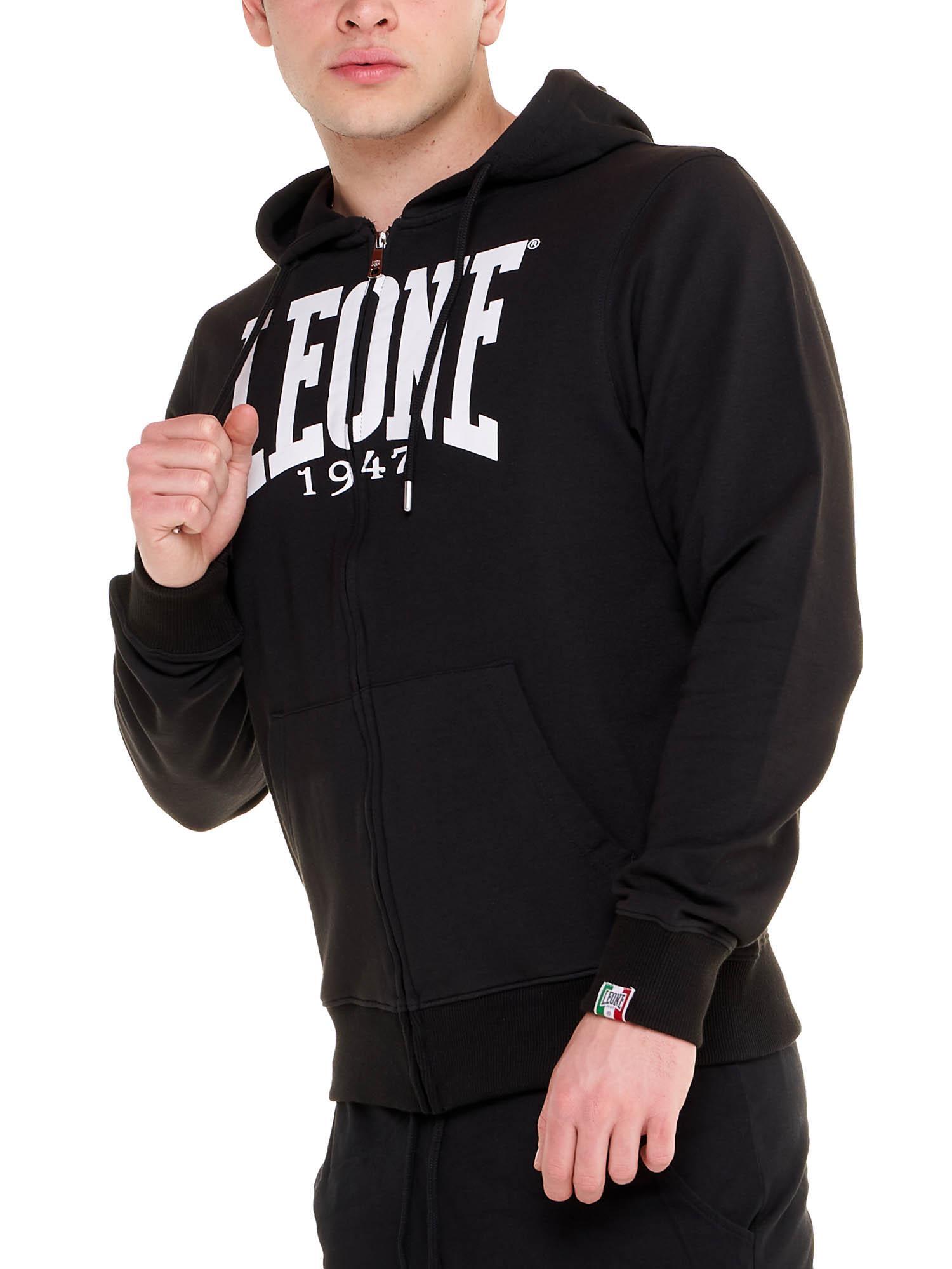 Felpe da uomo con cappuccio e zip non Felpeta Leone Basic 5/8