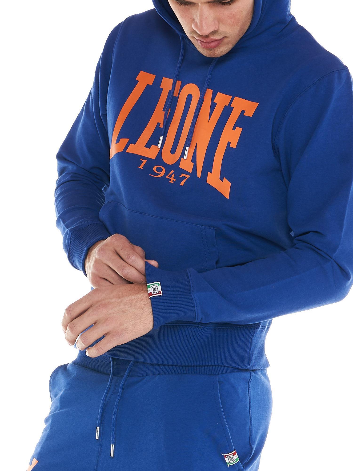 Sweat à capuche pour homme Leone 1947 Apparel, grand logo, coton léger 5/8