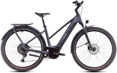 Bici elettrica ibrida da trekking TOURING HYBRID PRO 625 argento