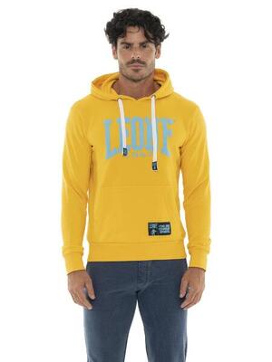 Felpa da uomo in cotone non garzato con cappuccio Leone Summer Vibes