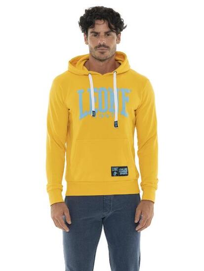 Felpa da uomo in cotone non garzato con cappuccio Leone Summer Vibes