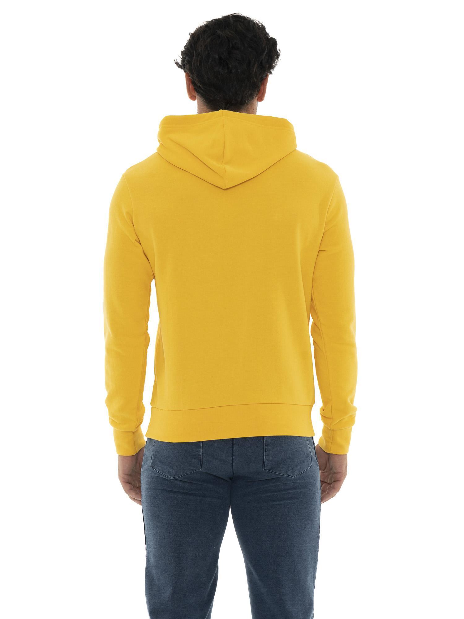 Felpa da uomo in cotone non garzato con cappuccio Leone Summer Vibes 4/5