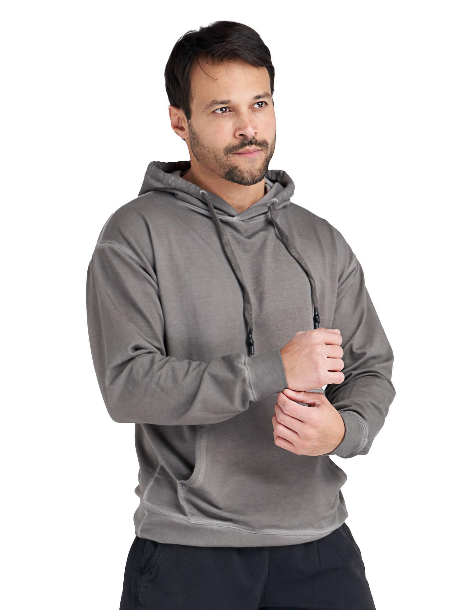 Kalt gefärbtes Kapuzensweatshirt von City Fluo für Herren 3/5