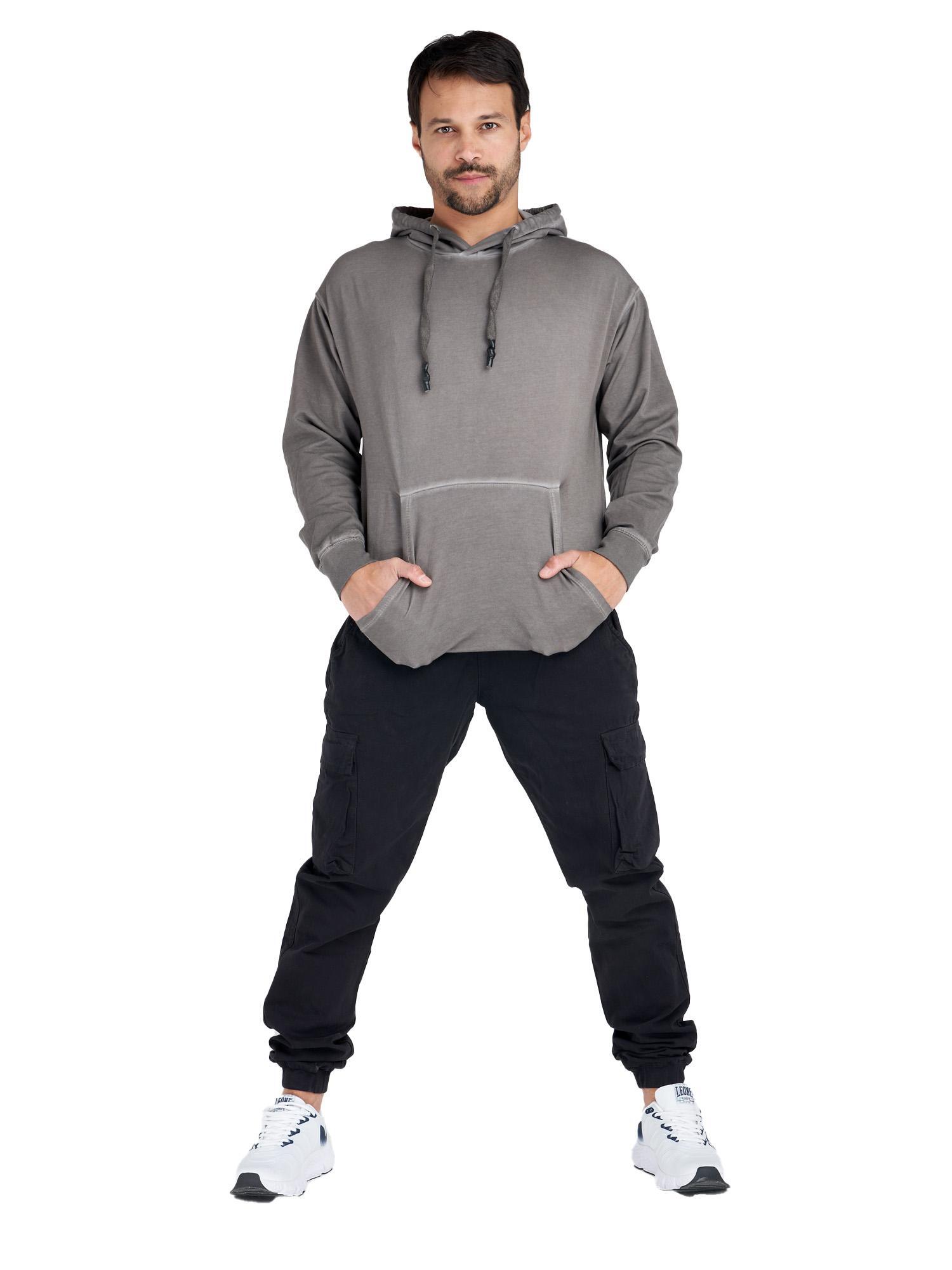 Kalt gefärbtes Kapuzensweatshirt von City Fluo für Herren 2/5