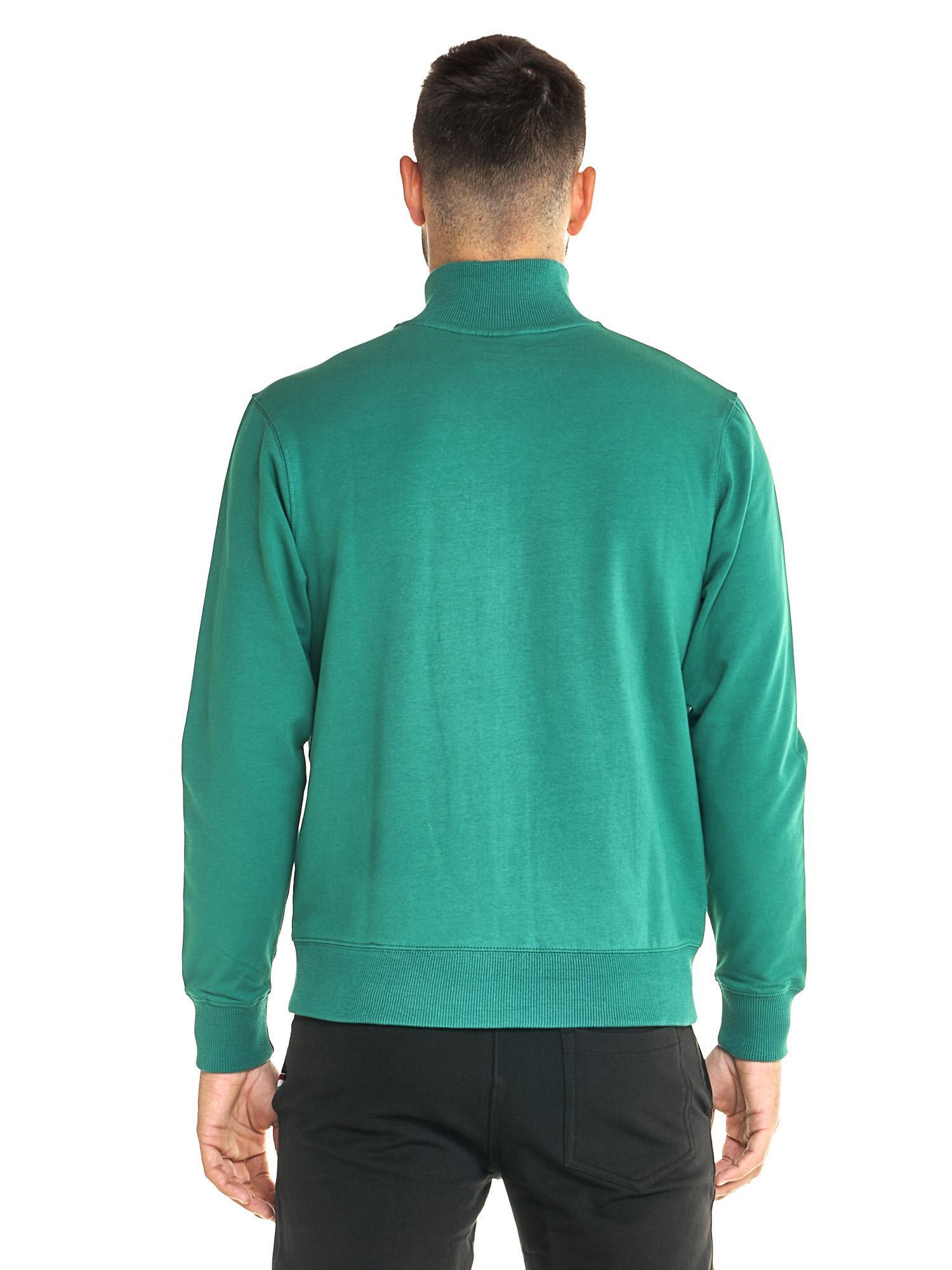 Felpa uomo con zip collo alto linea Basic 4/8