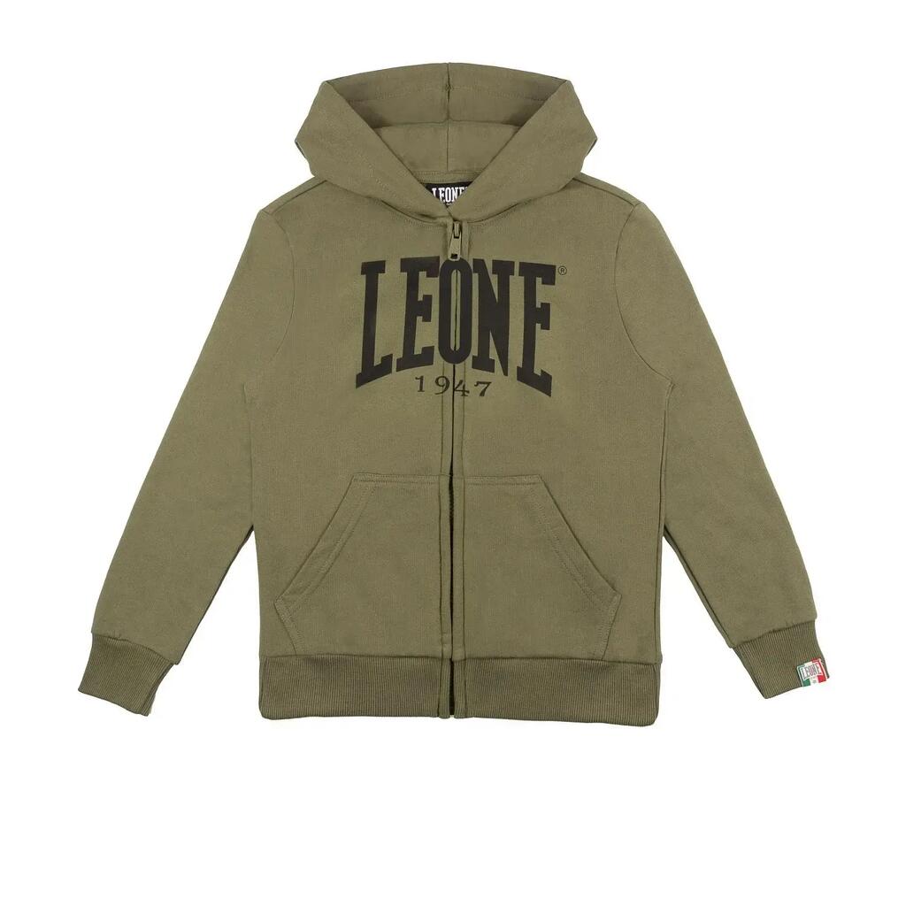 Leone 1947 Basic children's winter hooded sweatshirts with zip