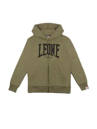 Sweat-shirt d'hiver basique à capuche pour enfant avec zip Leone 1947