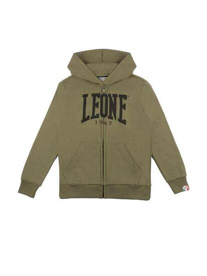 Sweat-shirt d'hiver basique à capuche pour enfant avec zip Leone 1947