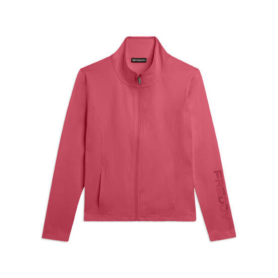 Sweat-shirt zippé et col montant, logo FREDDY sur la manche