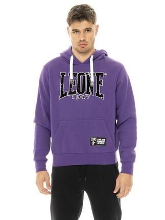 Heren winter hoodie met fluweelprint, Leone 1947 New Era
