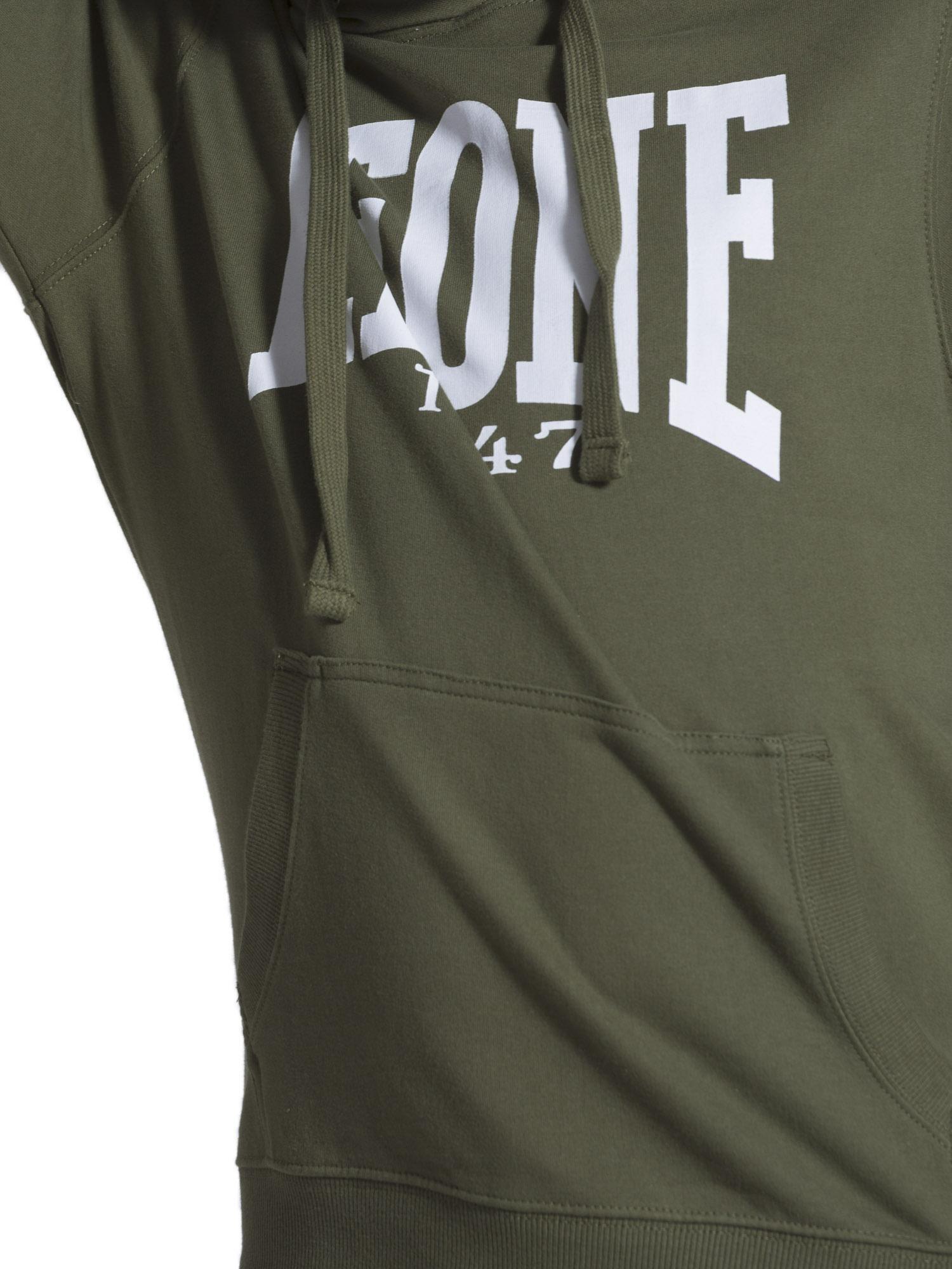 Felpa uomo con cappuccio Leone 1947 Apparel Big Logo, cotone leggero 5/8