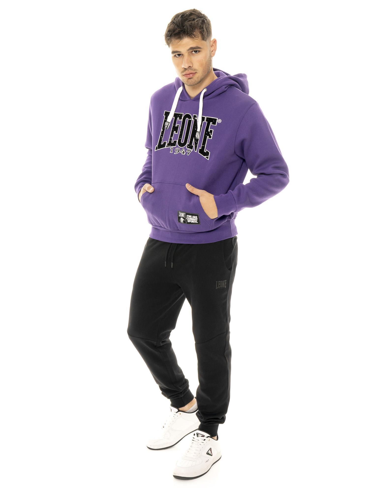 Felpa invernale uomo con cappuccio pull on, stampa flock Leone 1947 New Era 2/5