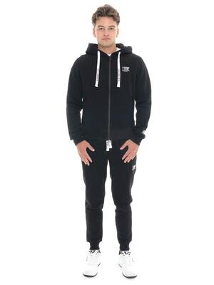 Felpe invernale uomo con cappuccio e zip logo piccolo Leone 1947 Soft Basic