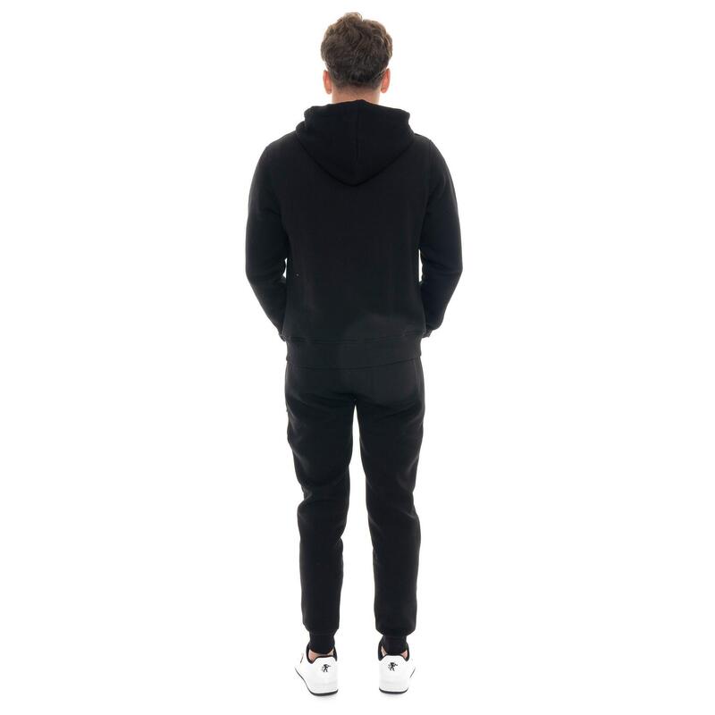 Hanorac bărbați Leone 1947 Apparel Soft Basic glugă și fermoar logo mic
