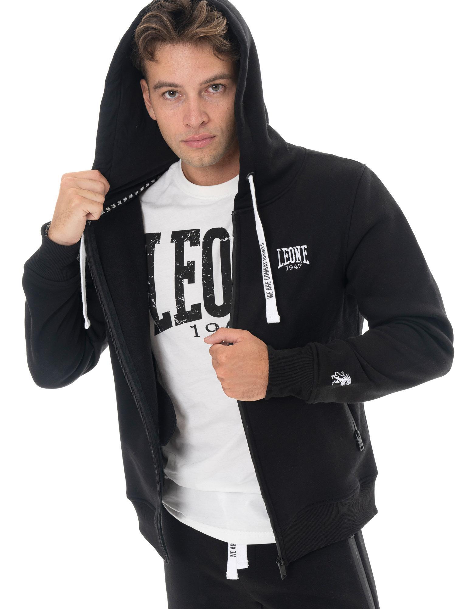 Sweat à capuche homme Leone 1947 Apparel Soft Basic zip 5/5