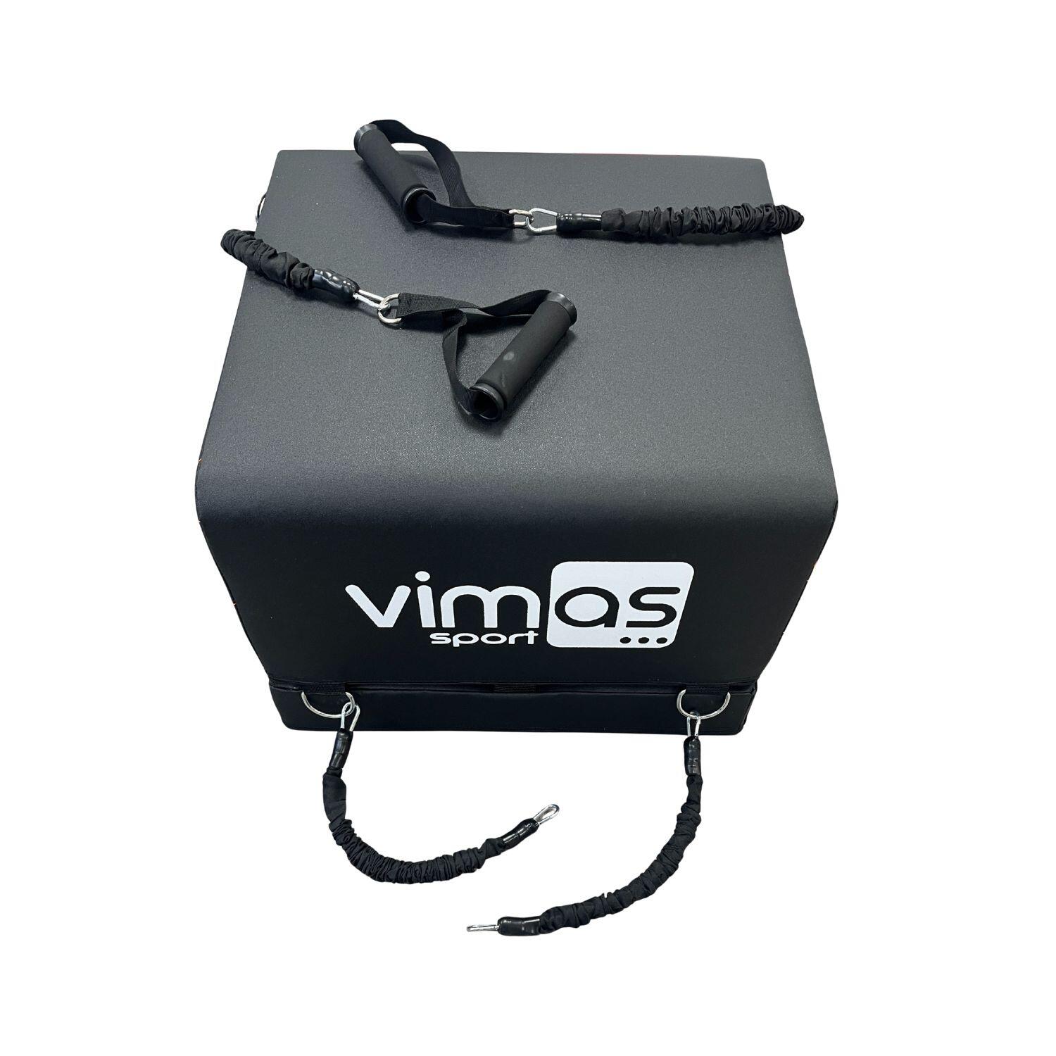 Cajón Pliométrico Multifuncional con Bandas de Resistencia 2/4