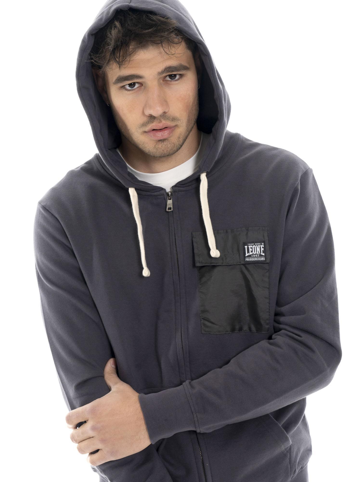 Moletom masculino de inverno com zíper Leone 1947 Vintage Dept. 6/6