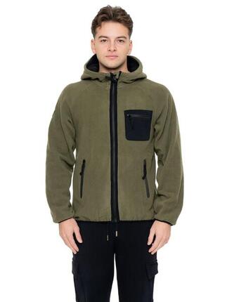 Veste Sherpa pour homme Leone 1947 avec capuche et fermeture éclair