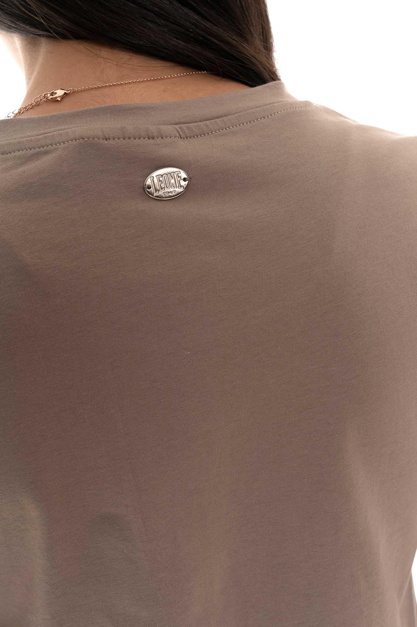 Dames T-shirt met korte mouwen en Leone 1947 Never Without-plaquette 3/7