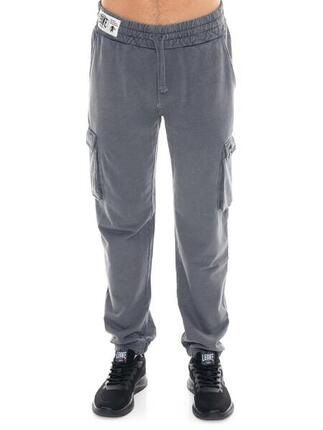 Herren-Cargohose aus Fleece mit Gummizug unten, Leone 1947 Vintage Dept.