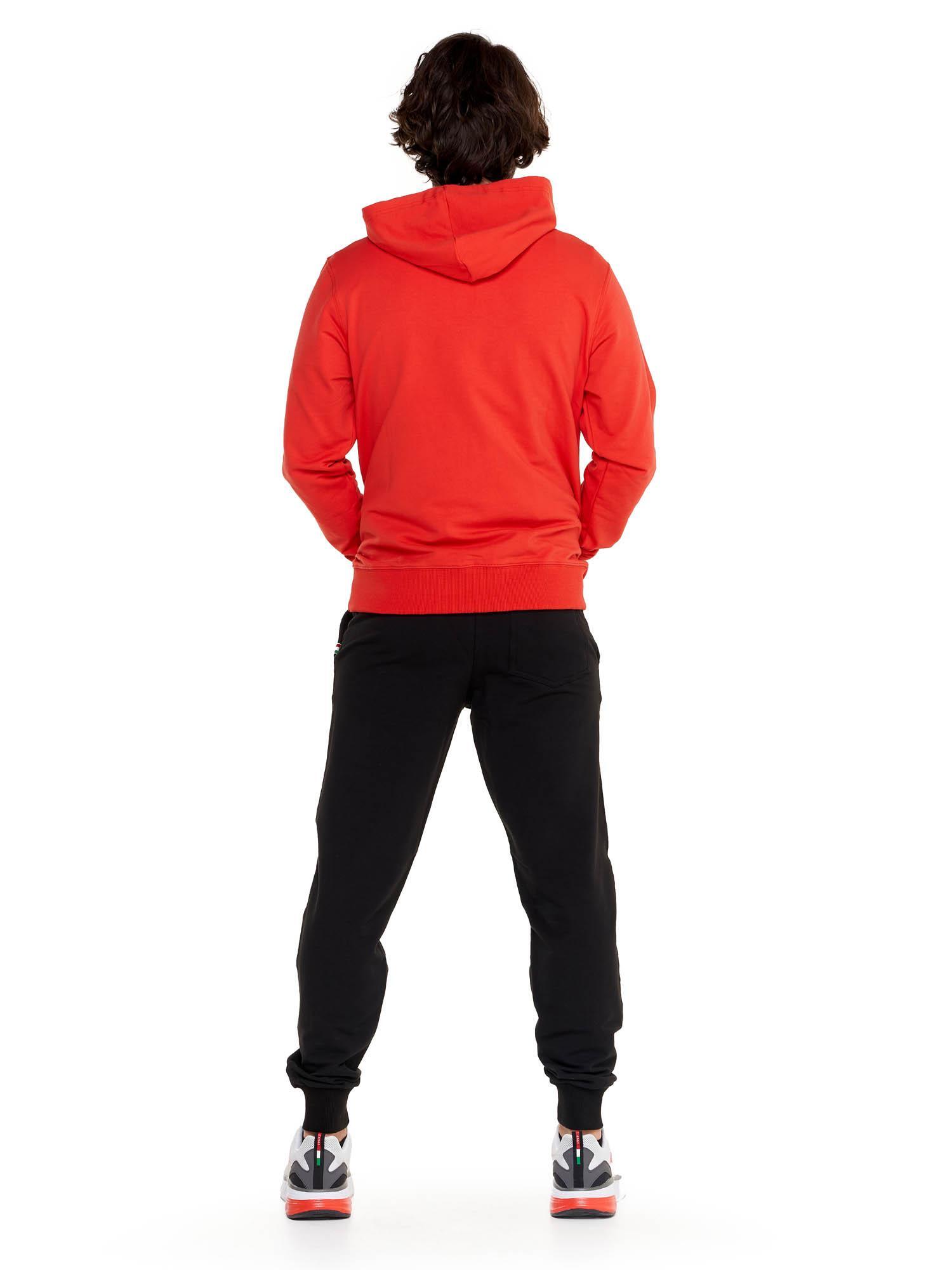 Felpa uomo con cappuccio Leone 1947 Apparel Big Logo, cotone leggero 4/8