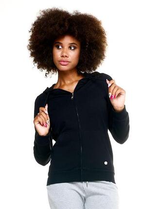 Sweat-shirt femme Leone à capuche zippée sur toute la longueur Basic