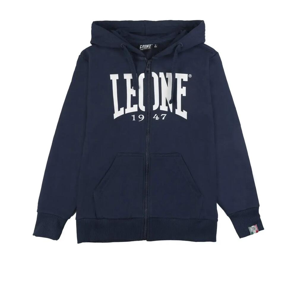 Leone 1947 Basic children's winter hooded sweatshirts with zip